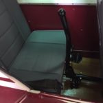 Rear seat after restoration.